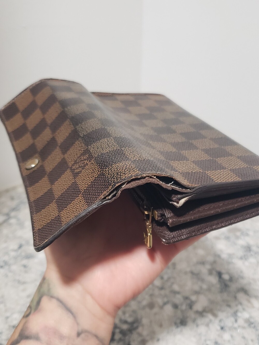 Louis Vuitton Damier Ebene Coated Canvas Long Wallet - Picture 8 of 11